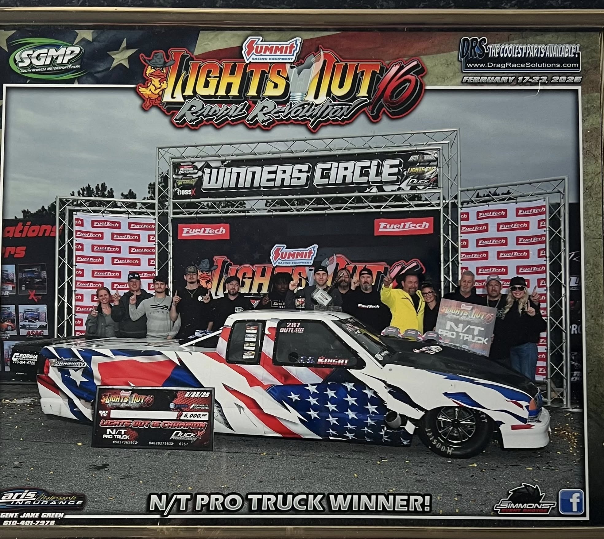 C.G Knight wins N/T PRO TRUCK at LIGHTS OUT 16